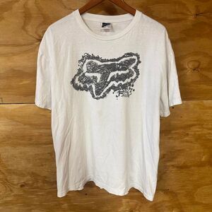 Y2K Grunge Skater Fox Racing Parts Logo Tee Size XL